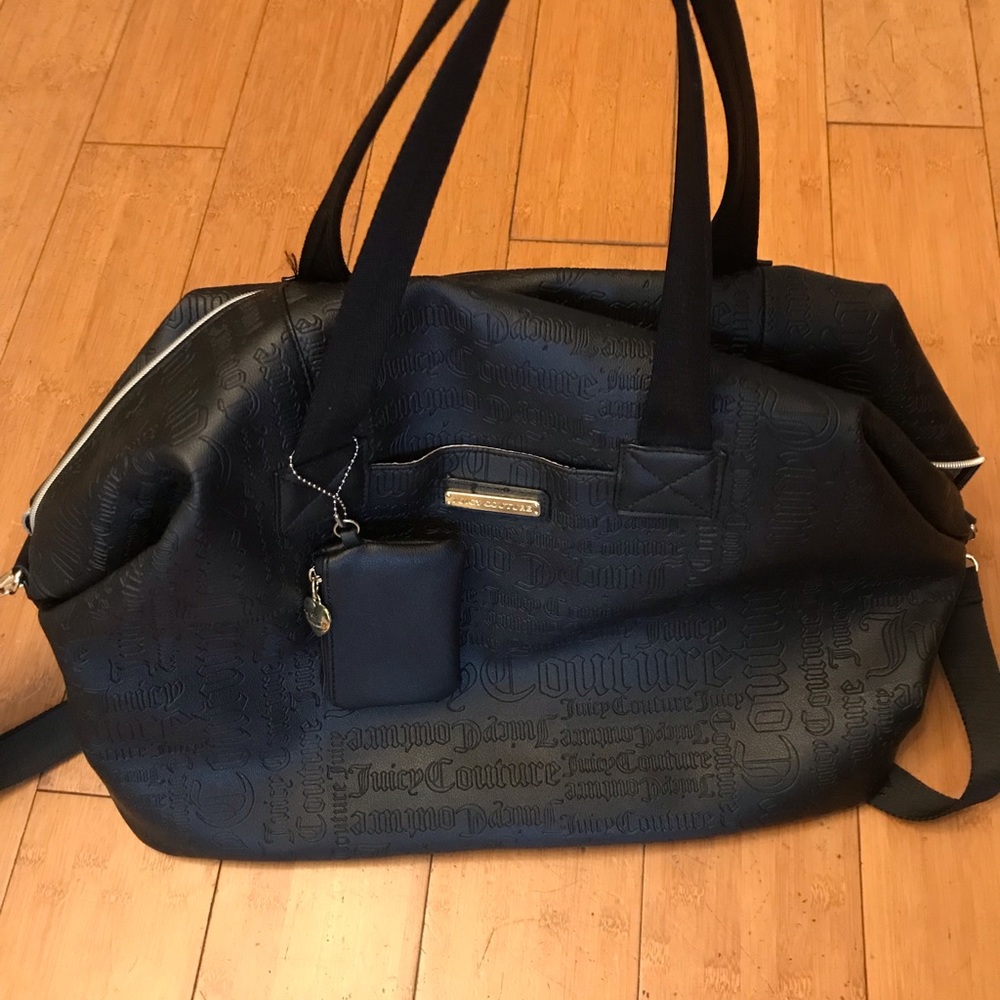 Juicy couture black weekender large tote.